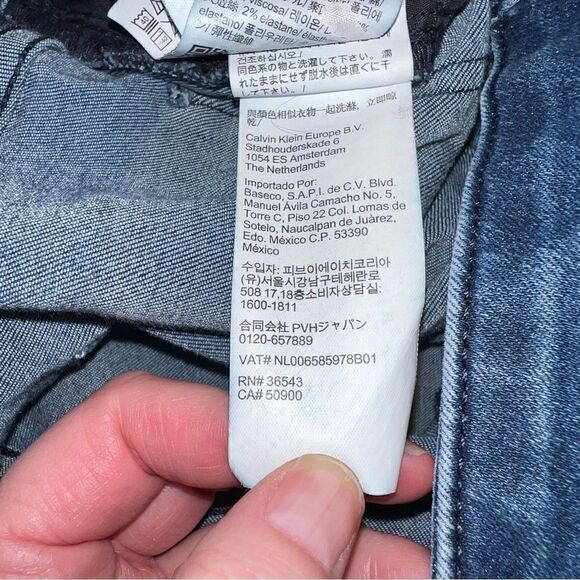 Calvin Klein Womens Denim Stretch 5-Pocket Regular Fit Straight Leg Jeans Size 8 - Picture 13 of 15